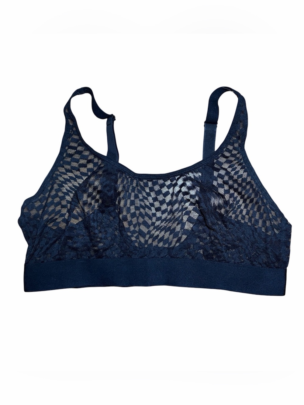 Parade Sheer Mesh Bralette Bra Womens 2XL Wireless